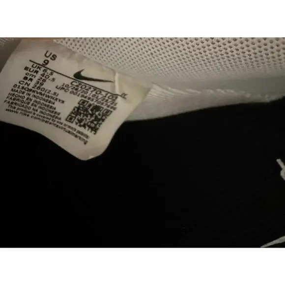 Nike Women’s Air Force 1 Low '07 Essential White Black Gold Mini Swoosh - Picture 7 of 7